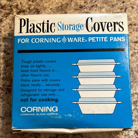 Vintage NIB CorningWare Plastic Storage Covers - Picture 2 of 3